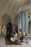 Jean-Leon Gerome Pool in a Harem oil on canvas
